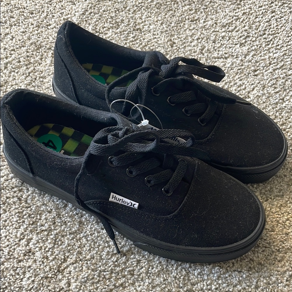 Hurley Kids Black Canvas Shoes